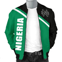 Nigeria Mens Bomber Jacket Curve Version RLT8 - Wonder Print Shop