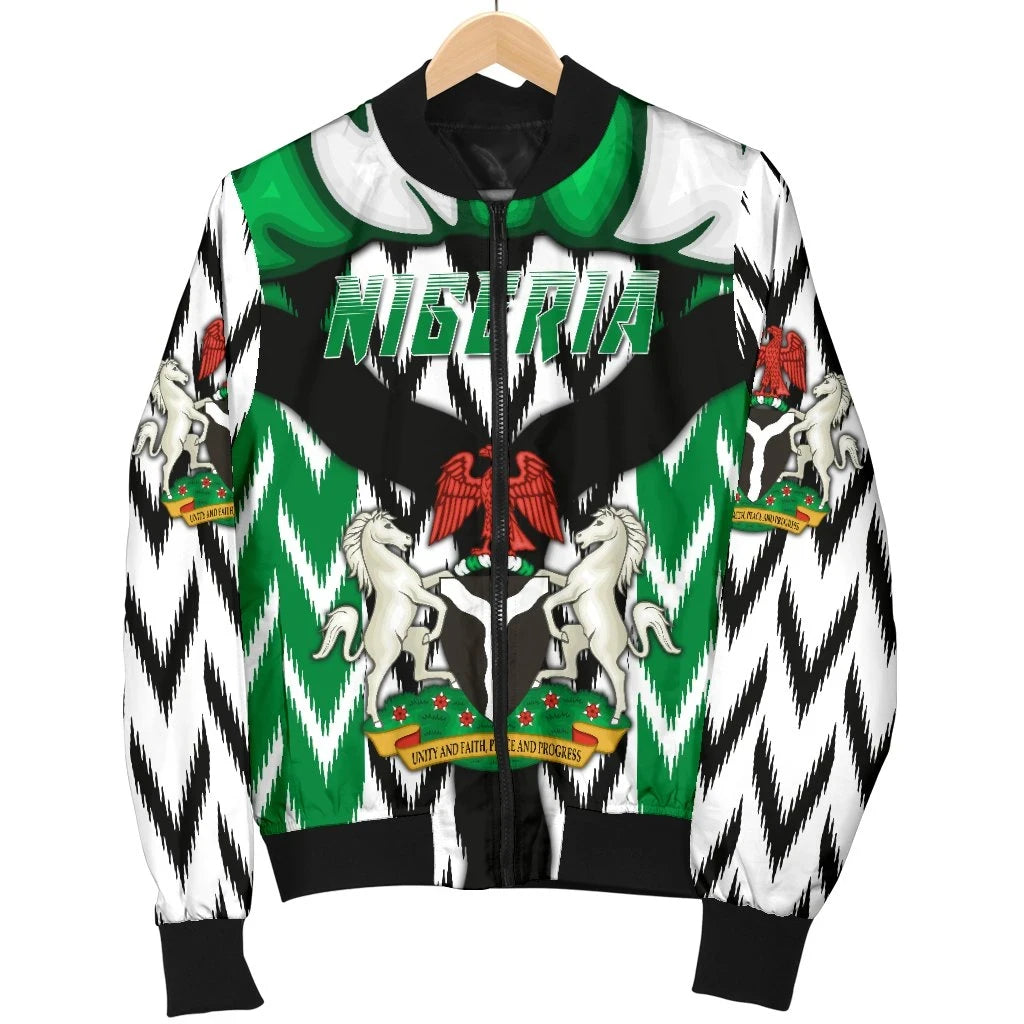 Nigeria Mens Bomber Jacket Simple Version RLT8 - Wonder Print Shop