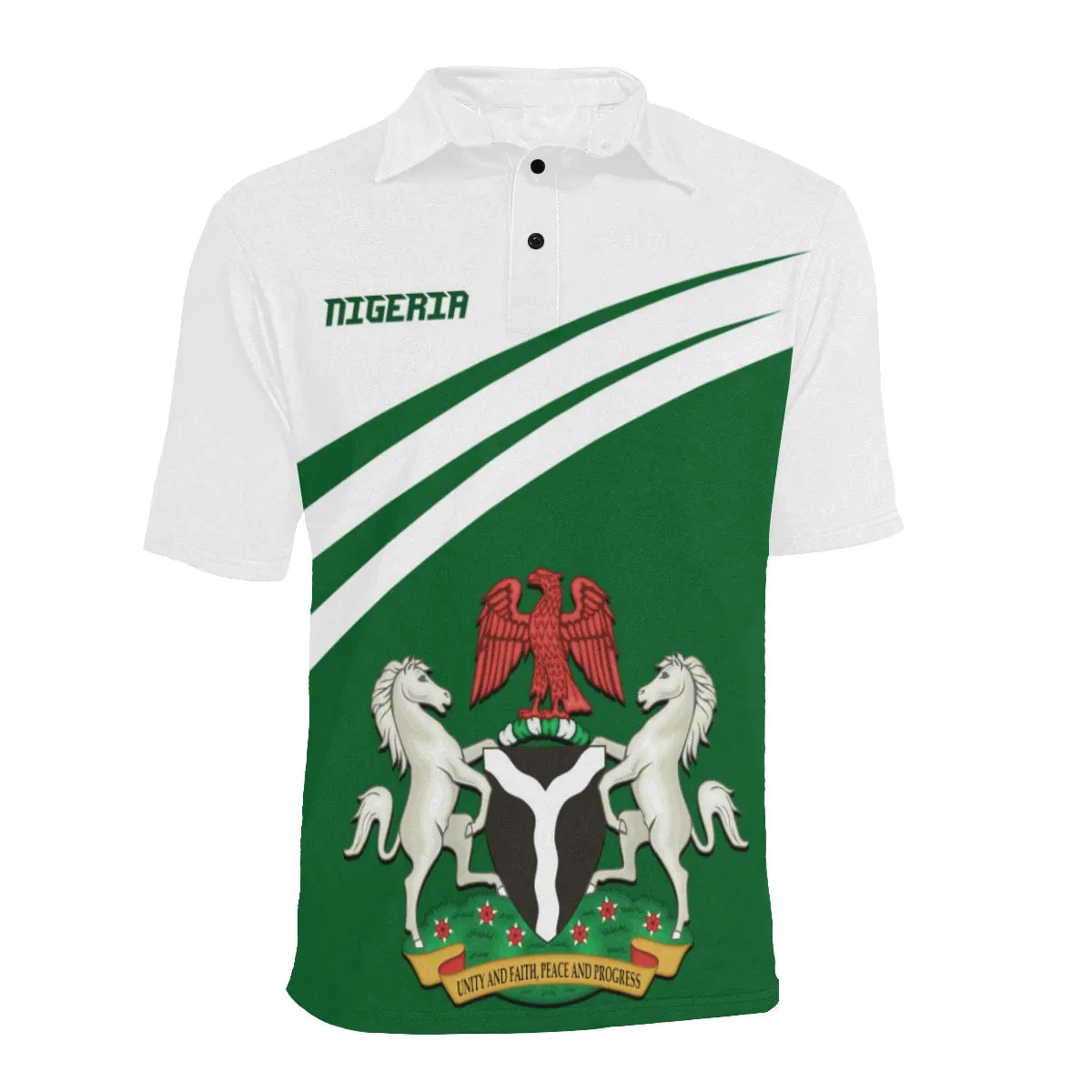 Nigeria Premium Polo Shirt RLT8 - Wonder Print Shop