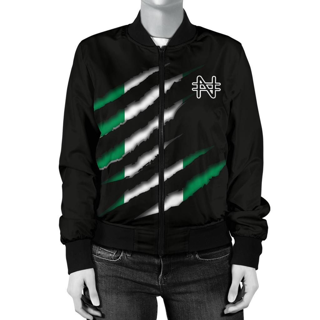 Nigeria Womens Bomber Jacket Inside Me RLT8 - Wonder Print Shop