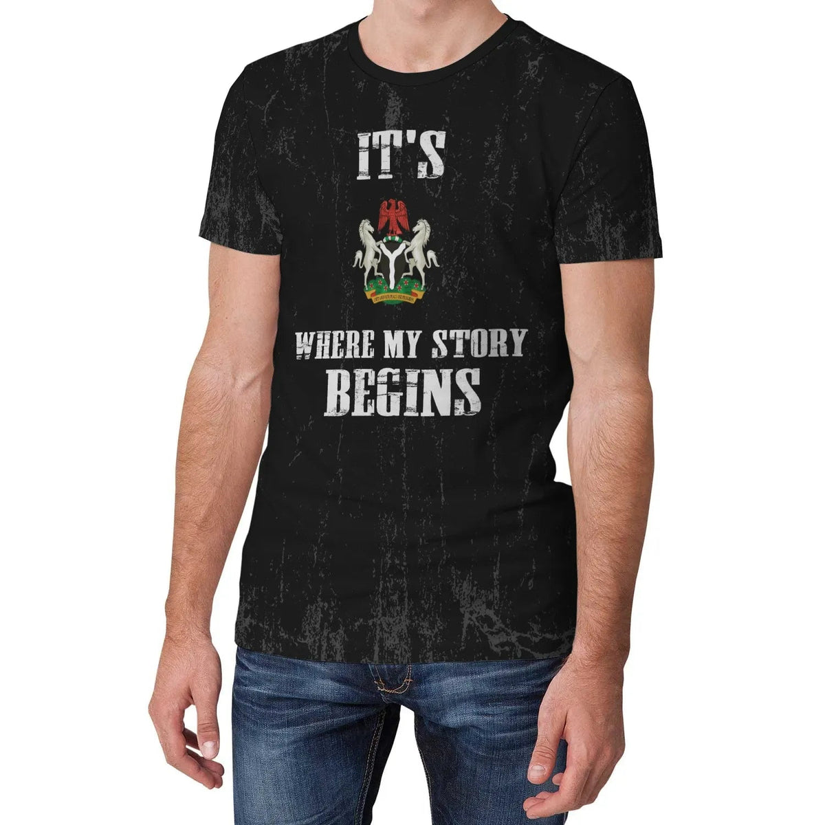 Nigeria T Shirt Its Where My Story Begins RLT8 - Wonder Print Shop