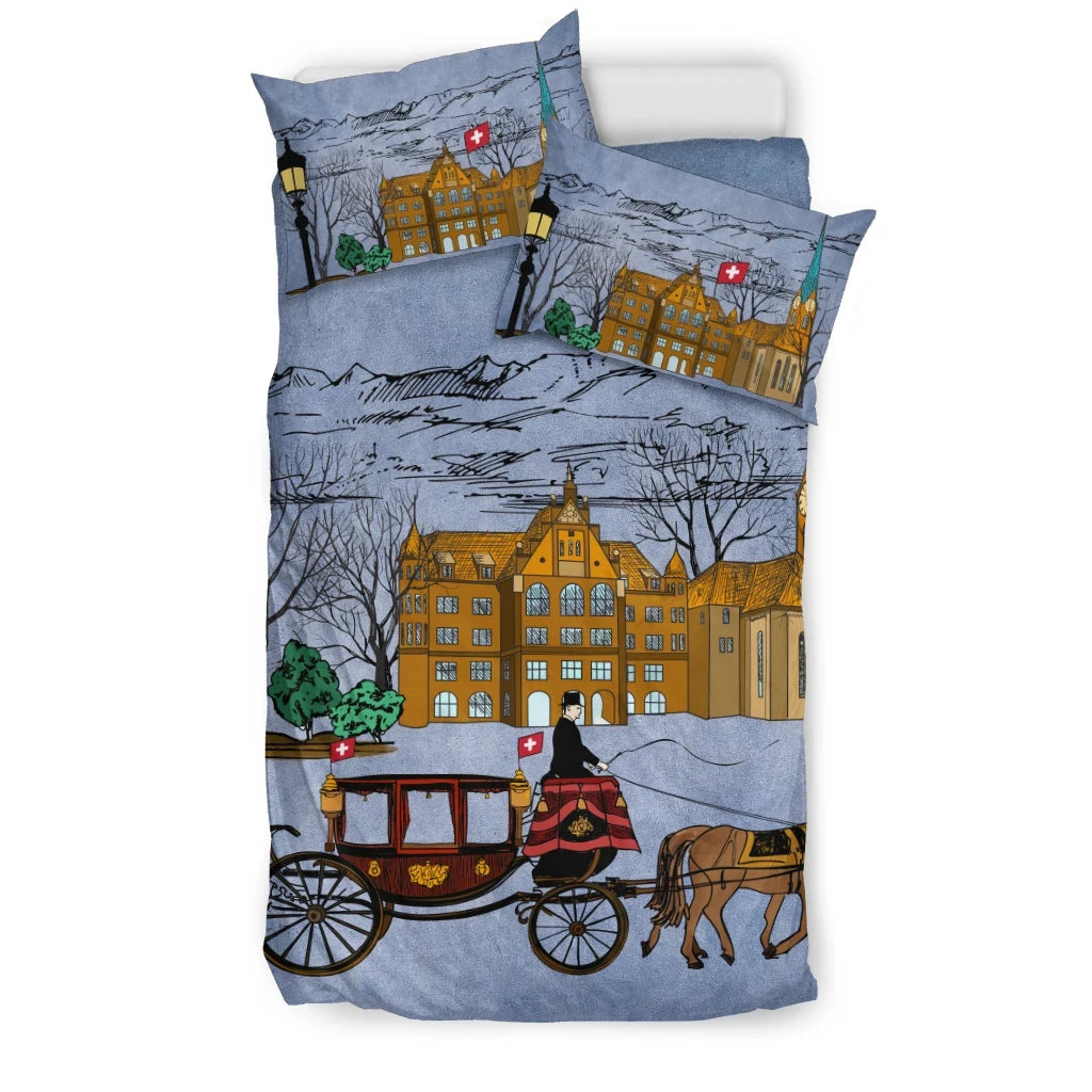 Switzerland Zurich Bedding Set RLT13 - Wonder Print Shop