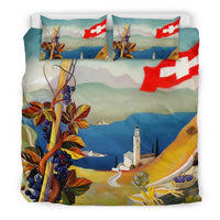 Switzerland Bedding Set Vintage Art RLT13 - Wonder Print Shop