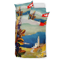 Switzerland Bedding Set Vintage Art RLT13 - Wonder Print Shop