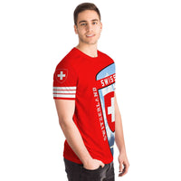 Switzerland Map Sport T Shirt Premium 2.0 Style RLT13 - Wonder Print Shop