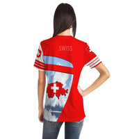 Switzerland Map Sport T Shirt Premium 2.0 Style RLT13 - Wonder Print Shop