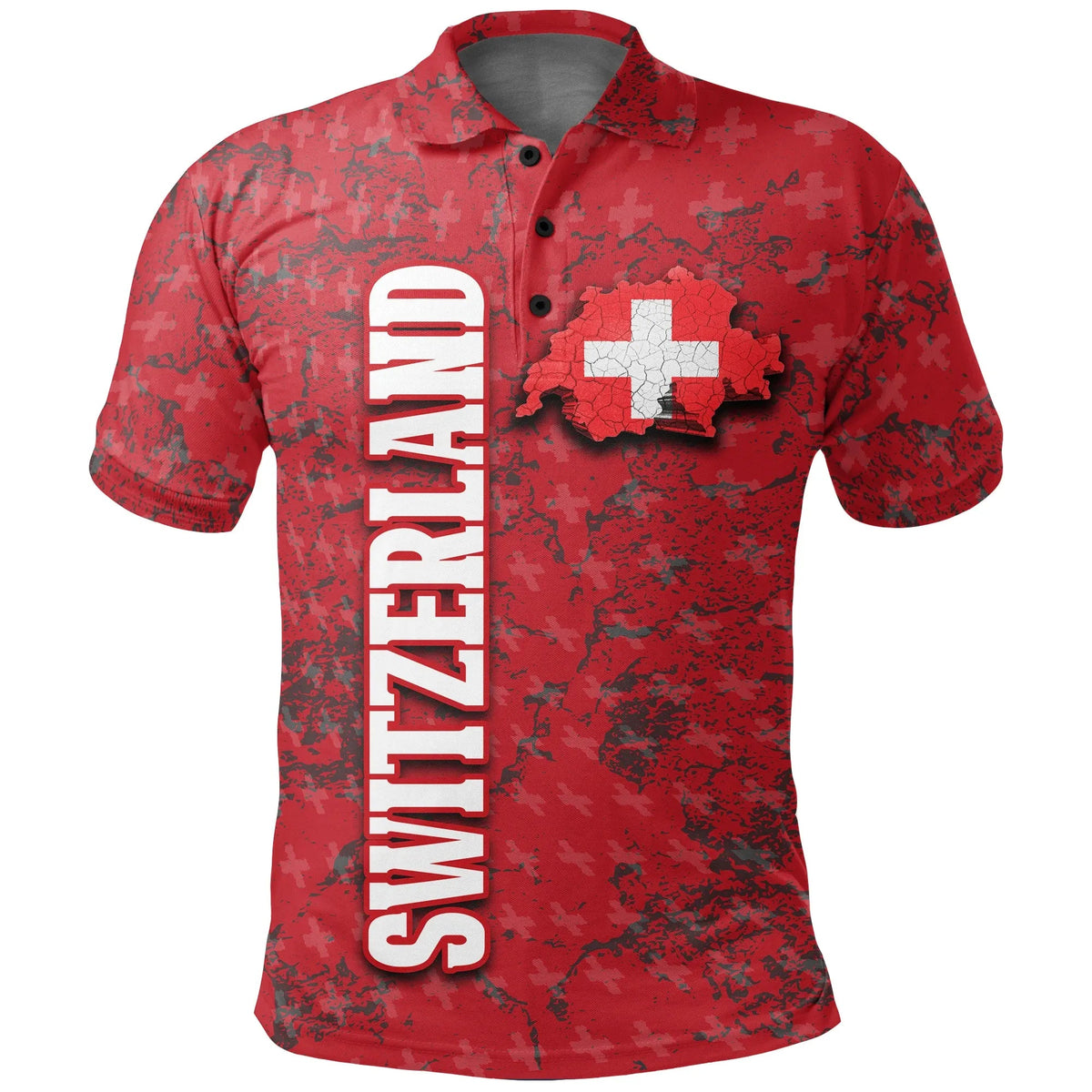 Switzerland Landscape Polo Shirt RLT13 - Wonder Print Shop
