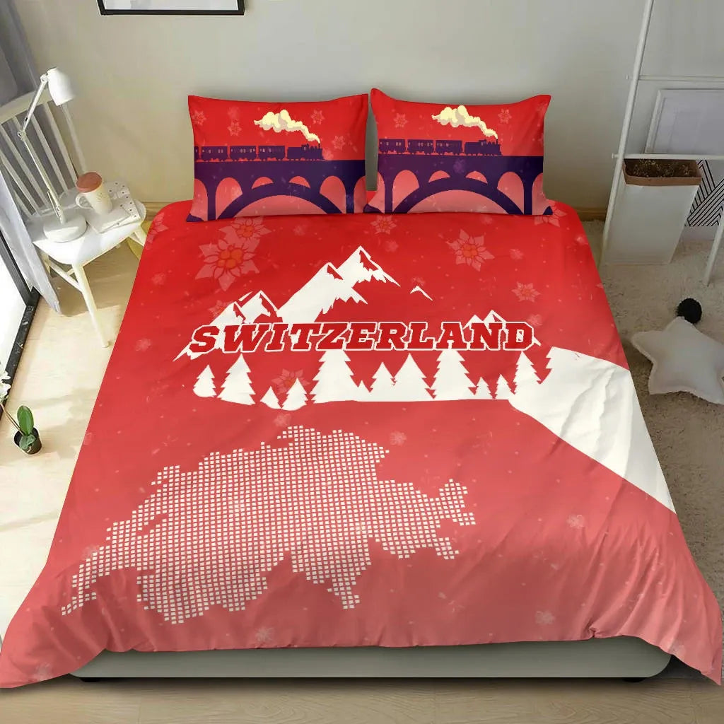 Switzerland Travel Bedding Set RLT13 - Wonder Print Shop