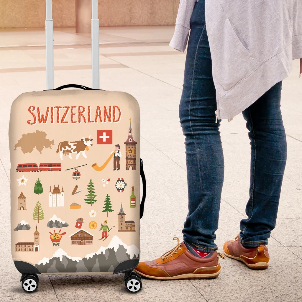 Switzerland Symbol Luggage Cover RLT13 - Wonder Print Shop