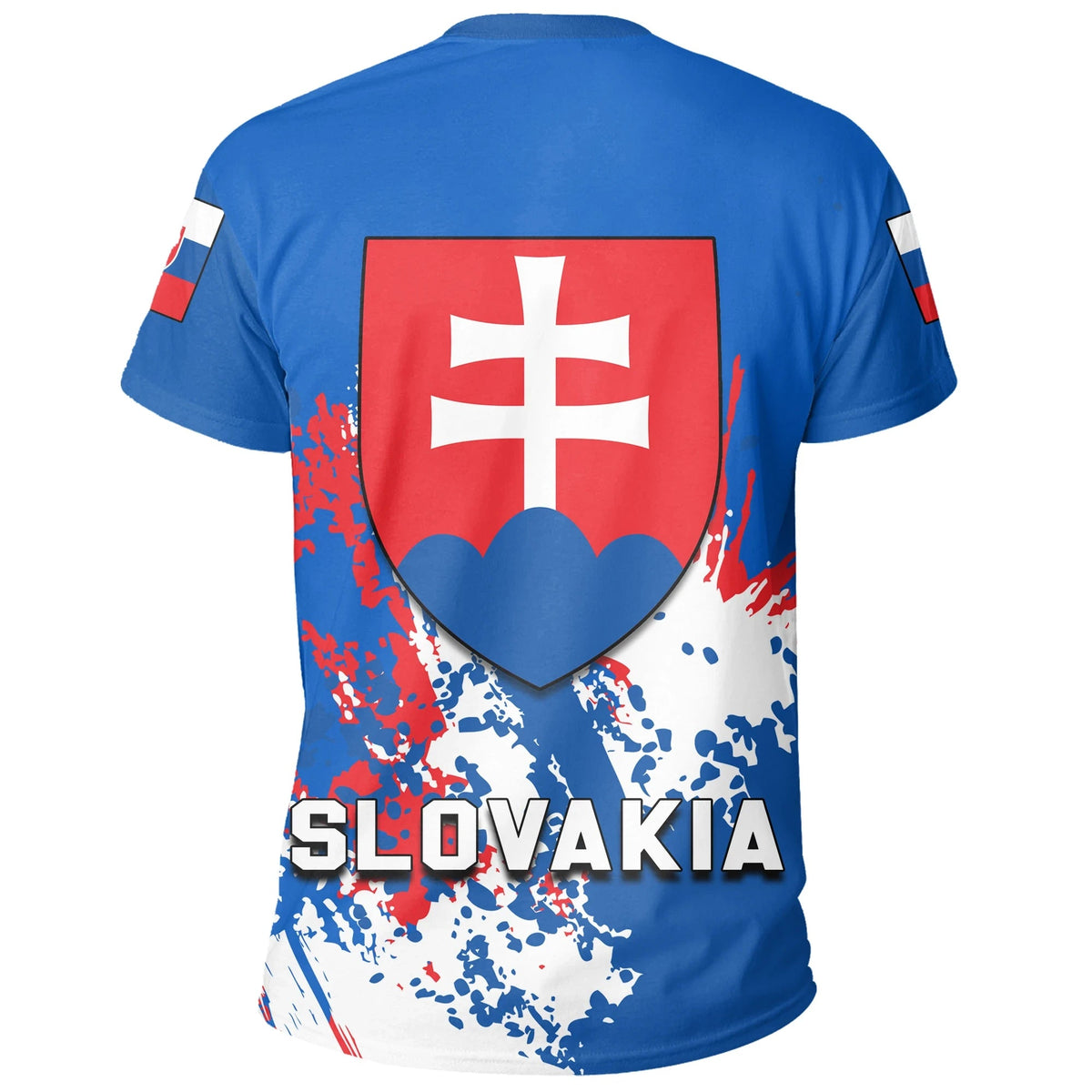 Slovakia Coat Of Arms T Shirt Spaint Style RLT13 - Wonder Print Shop