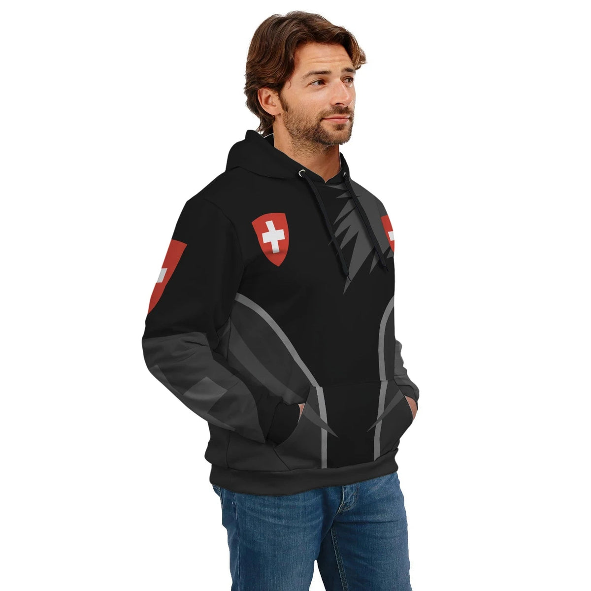 Switzerland Hoodie Womens/Mens RLT13 - Wonder Print Shop