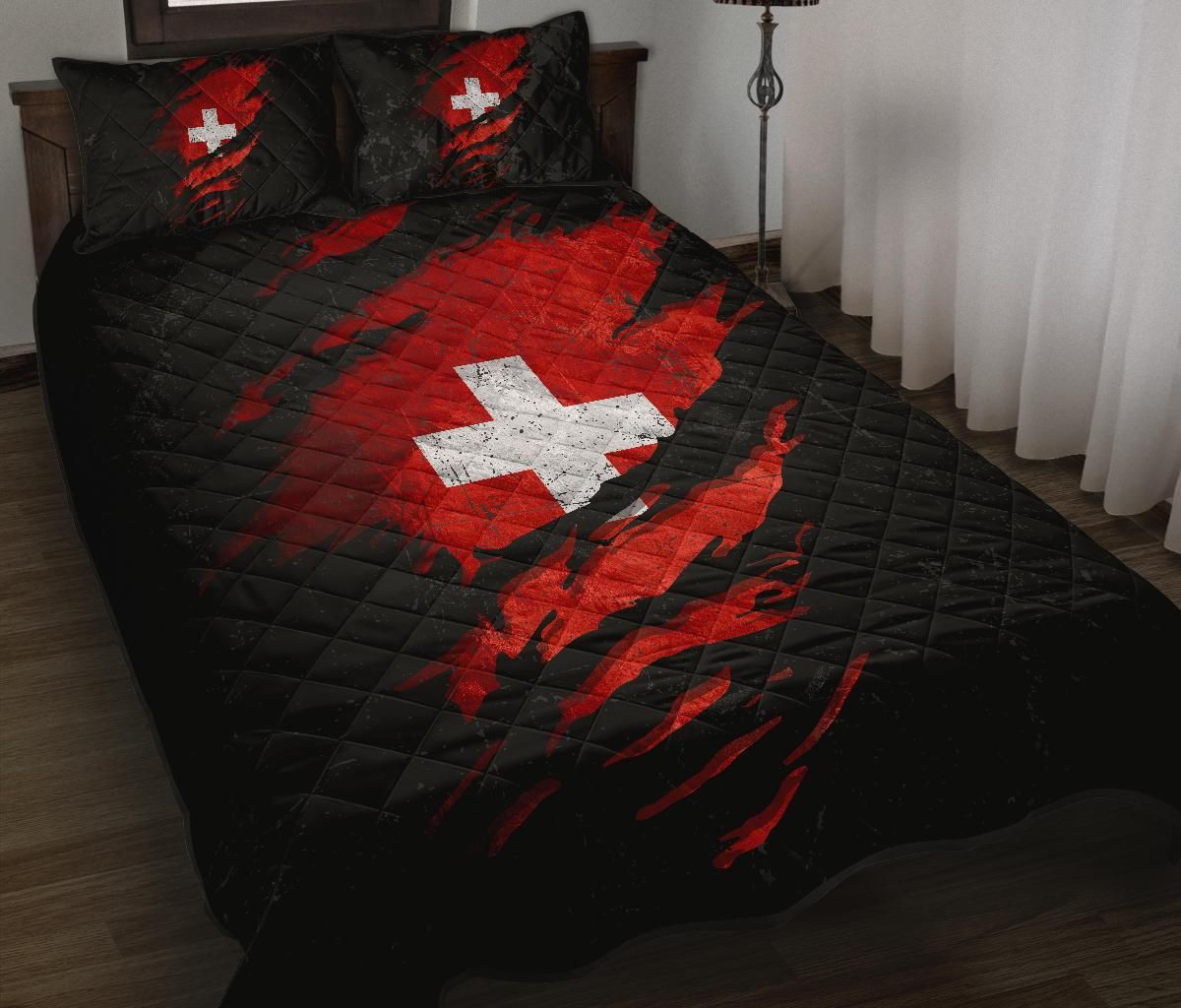 Switzerland In Me Quilt Bed Set Special Grunge Style RLT13 - Wonder Print Shop