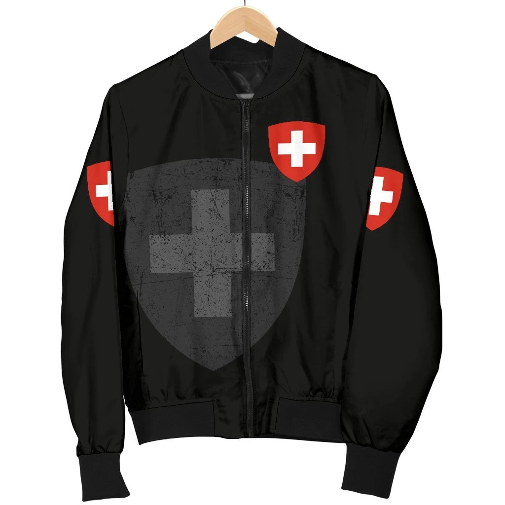 Switzerland Women's Bomber Jacket RLT13 - Wonder Print Shop