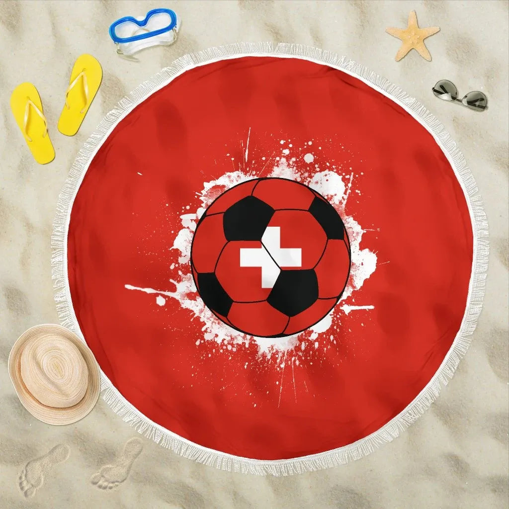 Switzerland Soccer Beach Blanket RLT13 - Wonder Print Shop