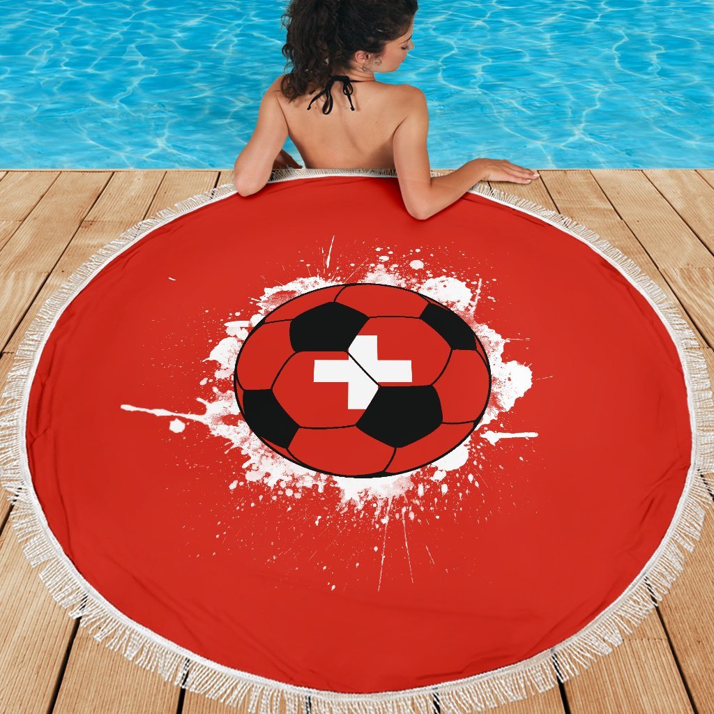 Switzerland Soccer Beach Blanket RLT13 - Wonder Print Shop