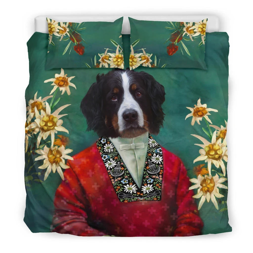 Bernese Mountain Dog Potrait Switzerland Bedding Set RLT13 - Wonder Print Shop