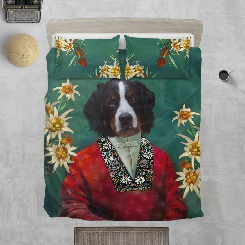 Bernese Mountain Dog Potrait Switzerland Bedding Set RLT13 - Wonder Print Shop
