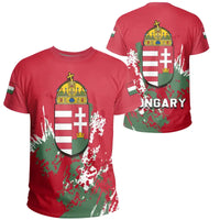 Hungary Coat Of Arms T Shirt Spaint Style RLT8 - Wonder Print Shop