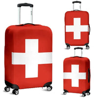 Switzerland Flag Luggage Cover RLT13 - Wonder Print Shop