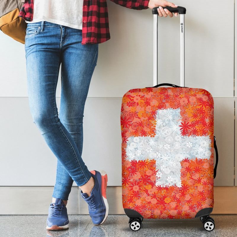 Switzerland Flower Luggage Cover RLT13 - Wonder Print Shop