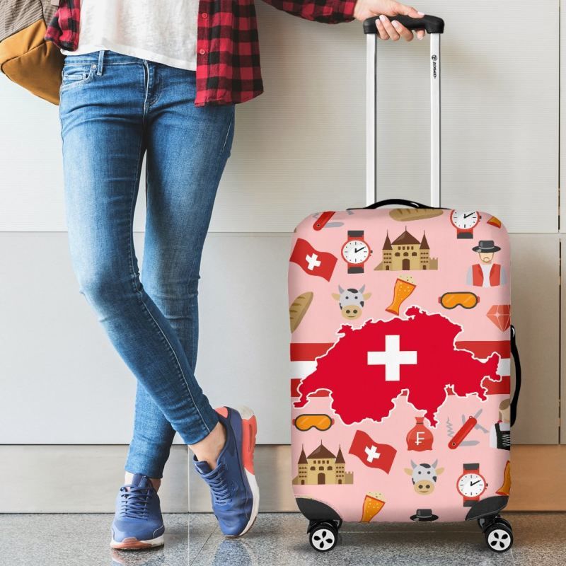 Switzerland Symbols Luggage Cover RLT13 - Wonder Print Shop