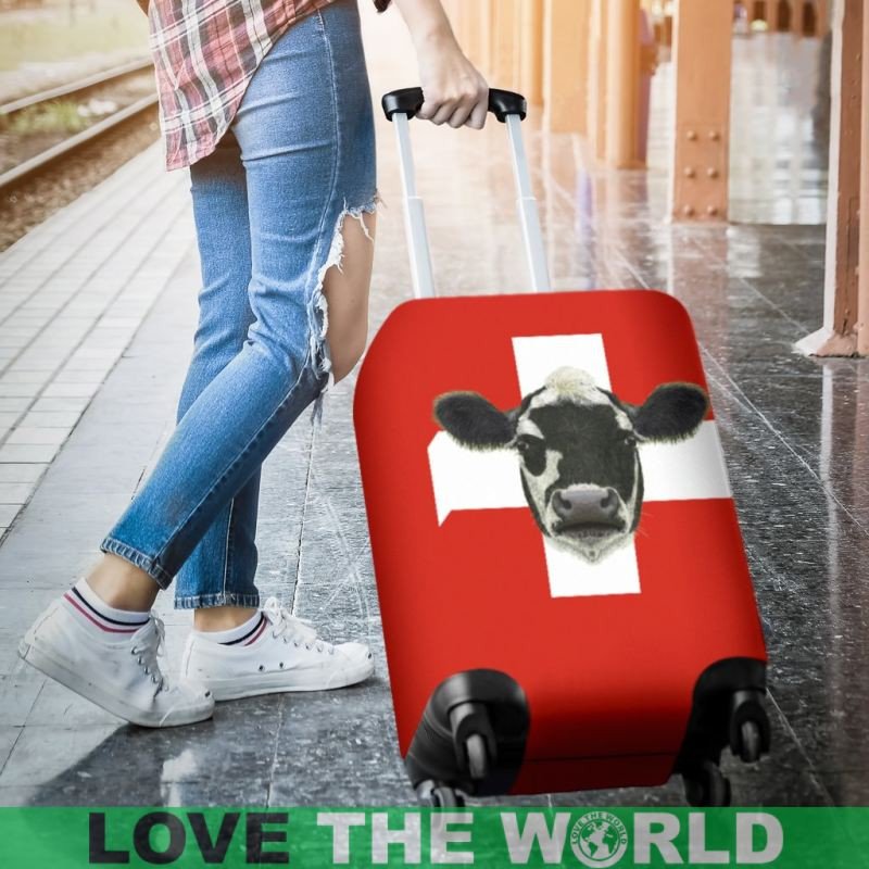 Switzerland Cow Luggage Cover RLT13 - Wonder Print Shop