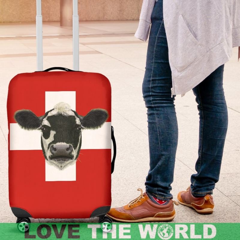 Switzerland Cow Luggage Cover RLT13 - Wonder Print Shop