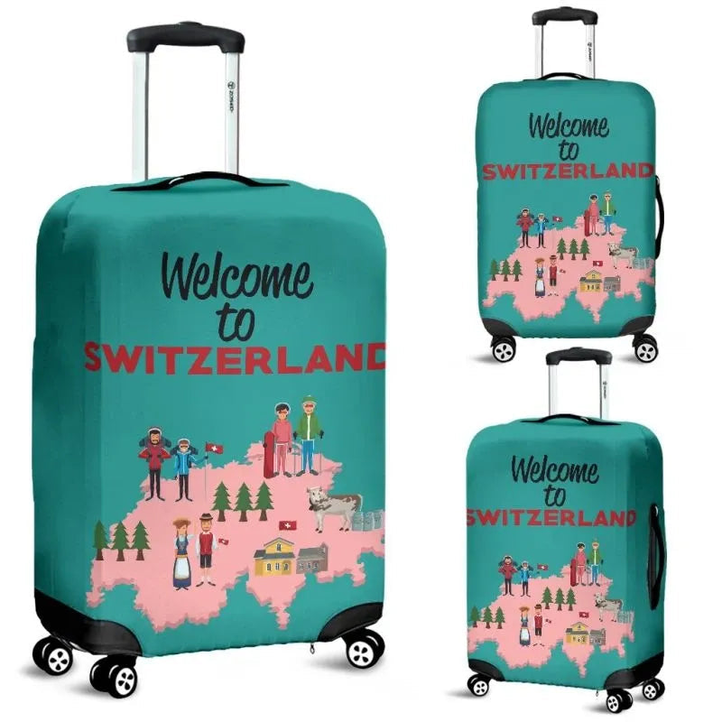To Switzerland Luggage Cover RLT13 - Wonder Print Shop