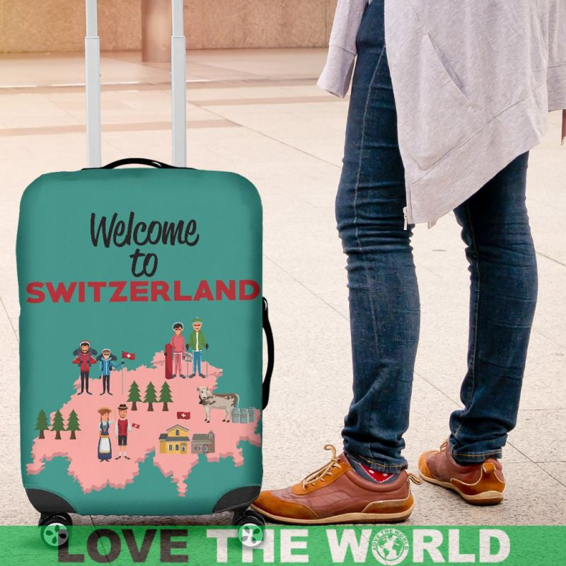 To Switzerland Luggage Cover RLT13 - Wonder Print Shop