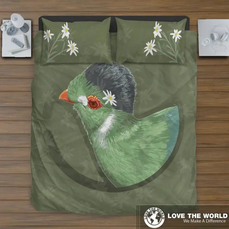 Switzerland's Turaco Bird Bedding Set RLT13 - Wonder Print Shop
