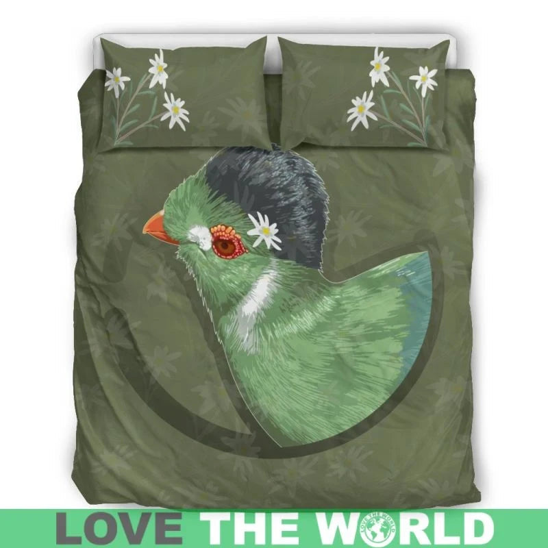 Switzerland's Turaco Bird Bedding Set RLT13 - Wonder Print Shop