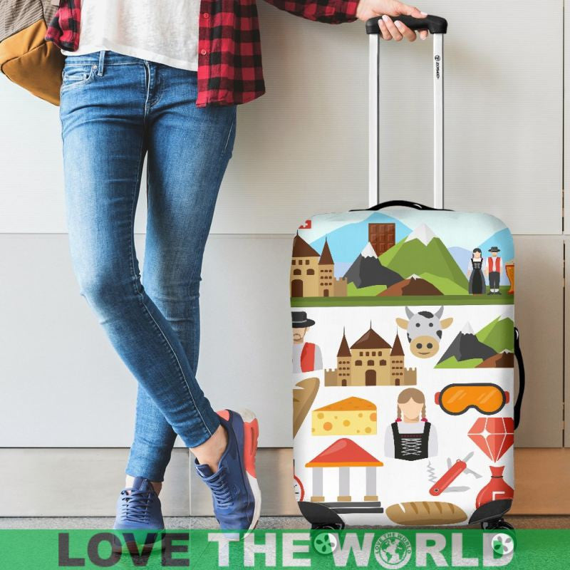 Switzerland Pattern Luggage Cover RLT13 - Wonder Print Shop