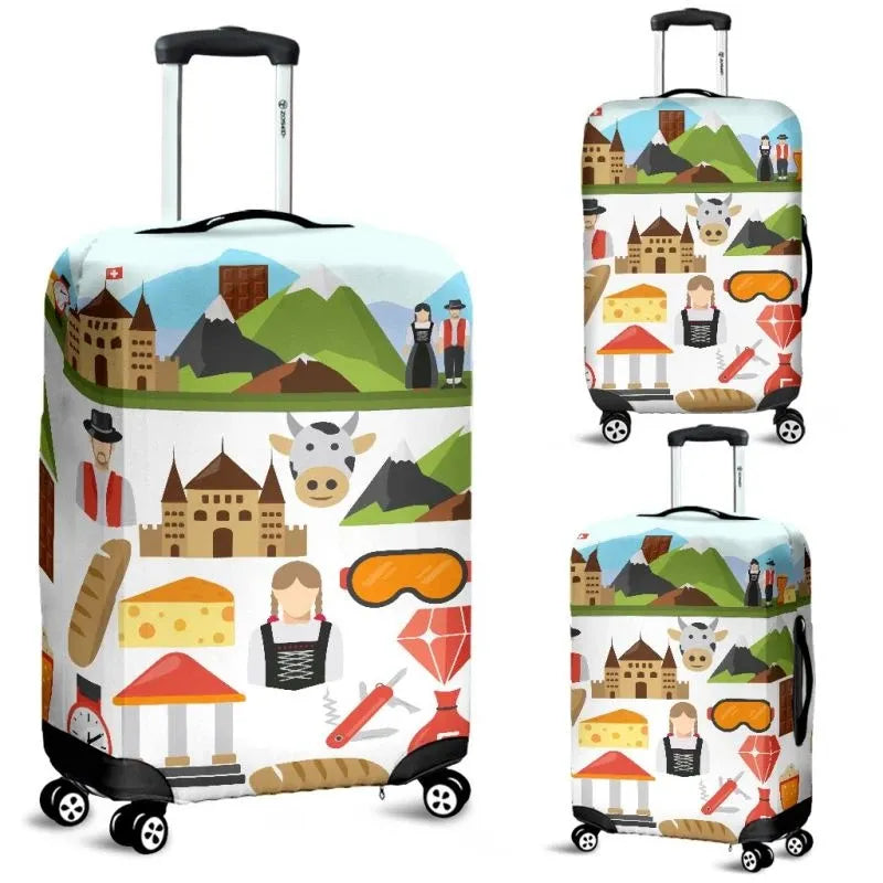 Switzerland Pattern Luggage Cover RLT13 - Wonder Print Shop
