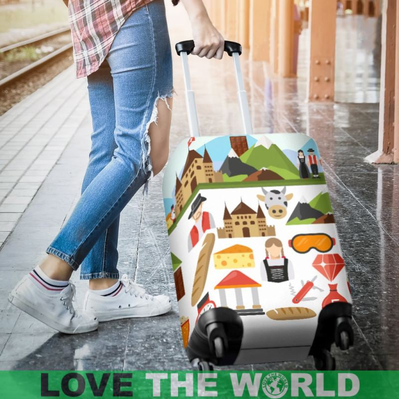 Switzerland Pattern Luggage Cover RLT13 - Wonder Print Shop