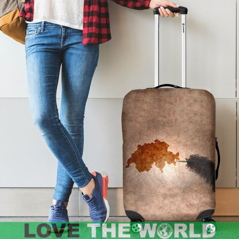 Switzerland Map Luggage Covers RLT13 - Wonder Print Shop