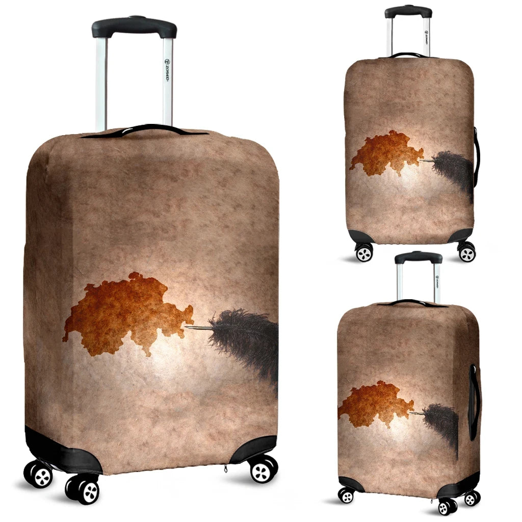 Switzerland Map Luggage Covers RLT13 - Wonder Print Shop