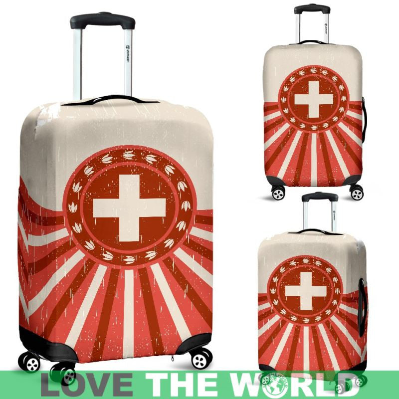Switzerland Vintage Luggage Cover RLT13 - Wonder Print Shop