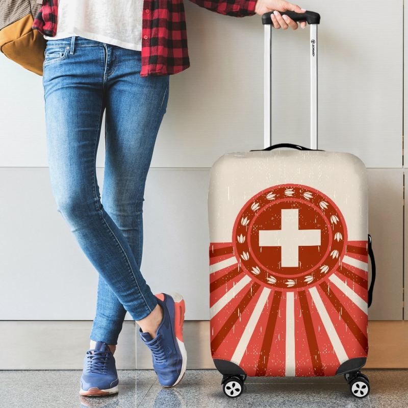 Switzerland Vintage Luggage Cover RLT13 - Wonder Print Shop