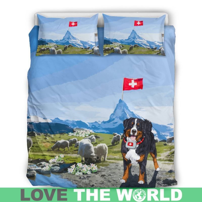 Switzerland Bedding Set Swiss Mountain Dog RLT13 - Wonder Print Shop