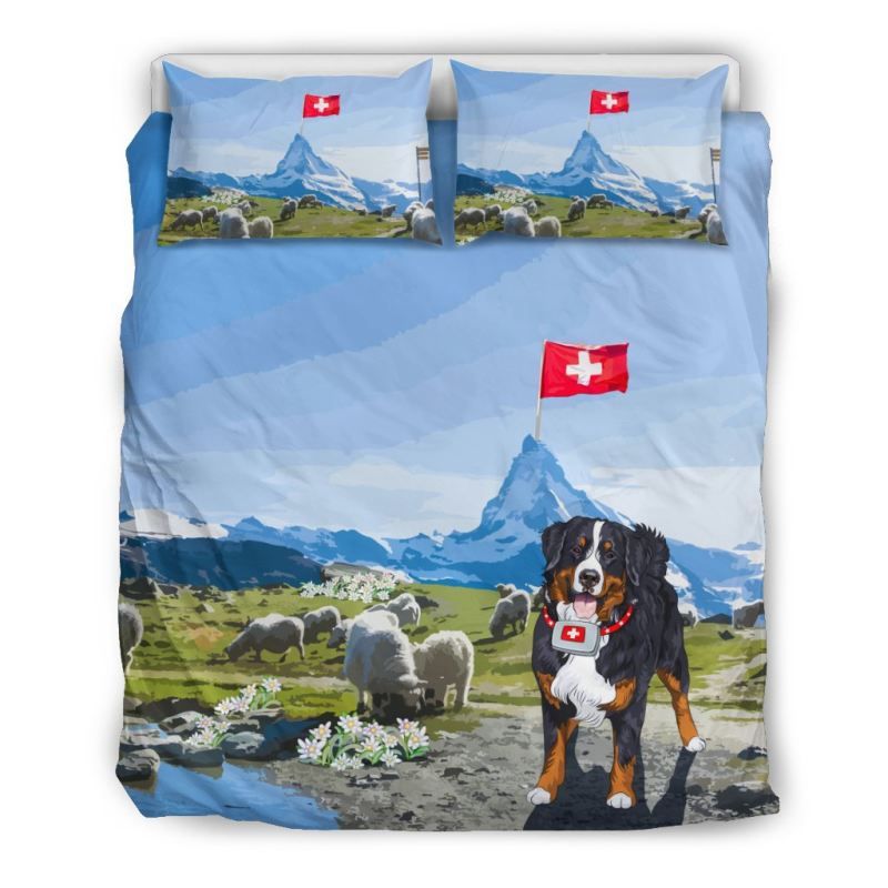 Switzerland Bedding Set Swiss Mountain Dog RLT13 - Wonder Print Shop