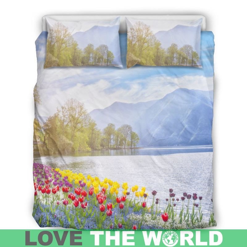 Lugano Switzerland Bedding Set RLT13 - Wonder Print Shop