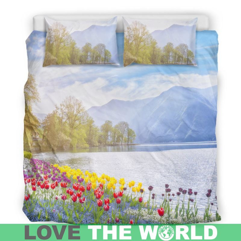 Lugano Switzerland Bedding Set RLT13 - Wonder Print Shop