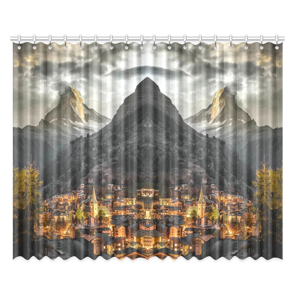 Zermatt Switzerland Window Curtain RLT13 - Wonder Print Shop