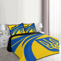 Ukraine Coat Of Arms Quilt Bed Set Cricket RLT7 - Wonder Print Shop