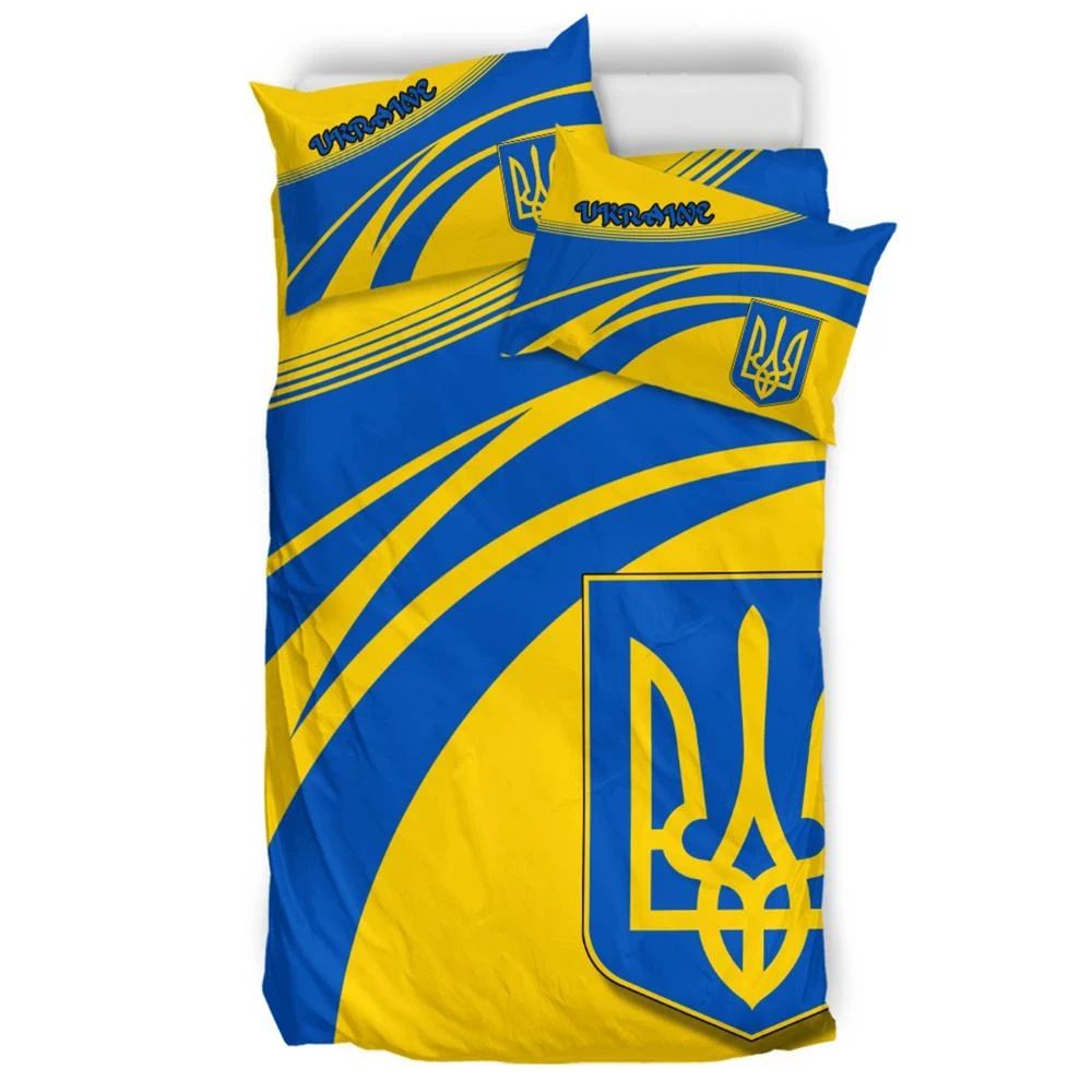 Ukraine Coat Of Arms Bedding Set Cricket RLT7 - Wonder Print Shop