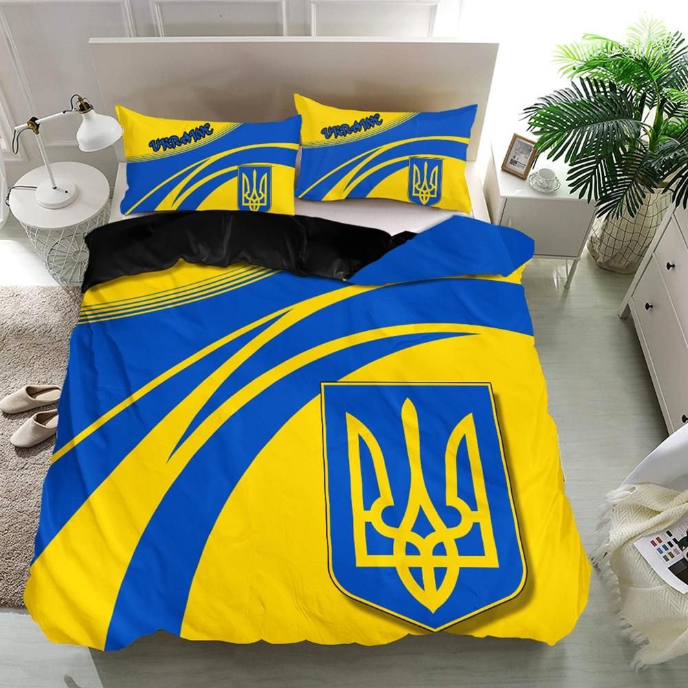 Ukraine Coat Of Arms Bedding Set Cricket RLT7 - Wonder Print Shop
