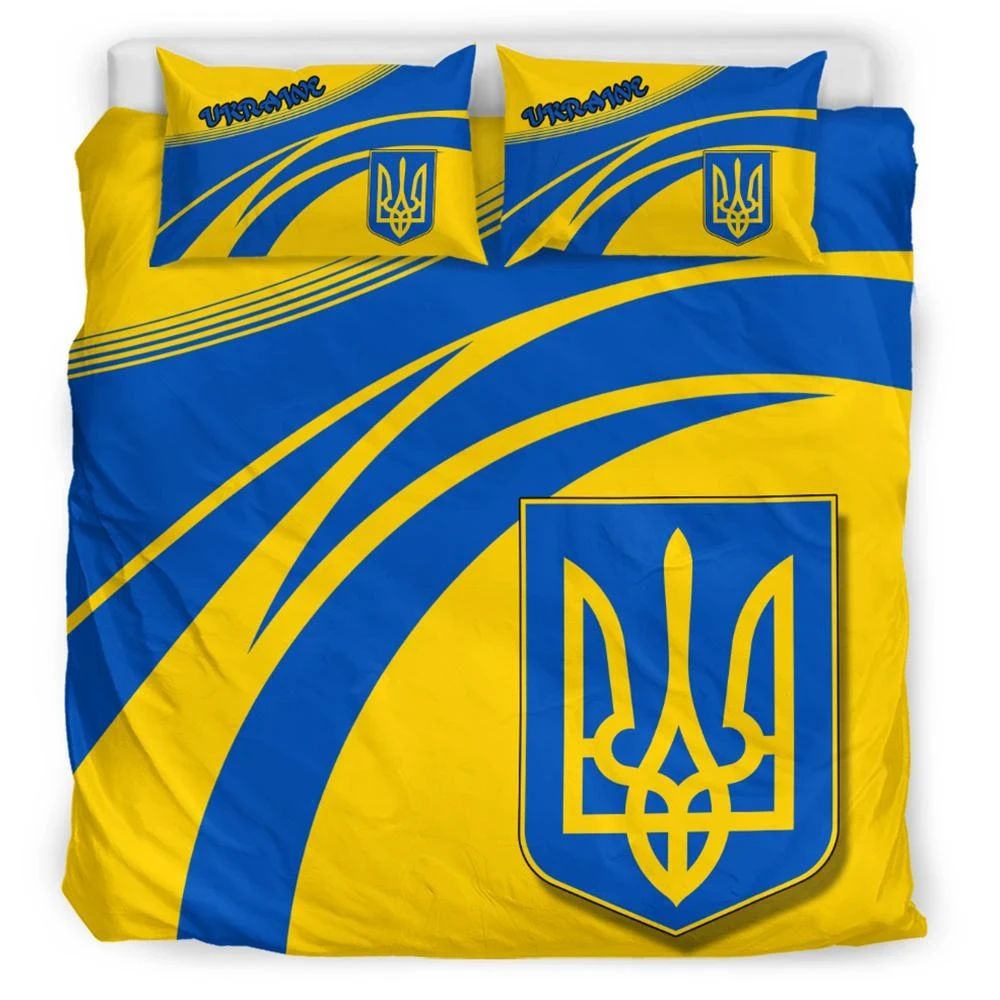 Ukraine Coat Of Arms Bedding Set Cricket RLT7 - Wonder Print Shop