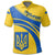 Ukraine Polo Shirt Coat Of Arms Cricket Style RLT7 - Wonder Print Shop