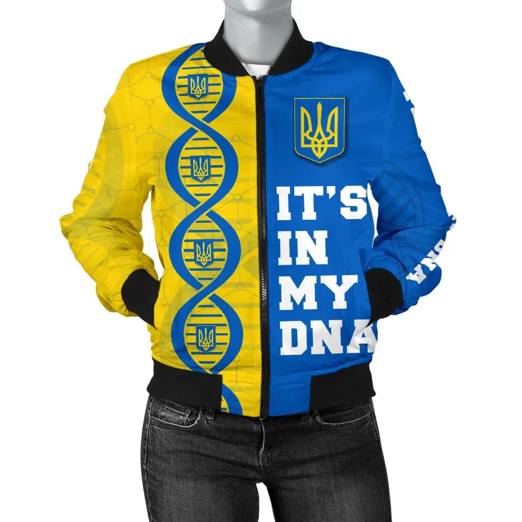 Ukraine DNA Women Bomber Jacket RLT7 - Wonder Print Shop