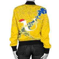 Ukraine Christmas Coat Of Arms Women Bomber Jacket X Style RLT7 - Wonder Print Shop